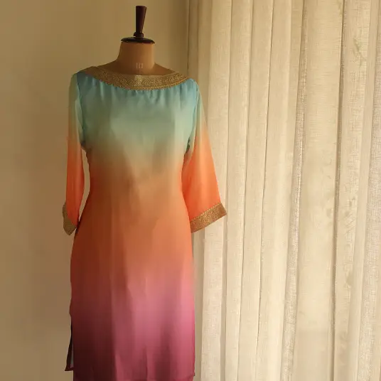 Ombre Satin Top Pant