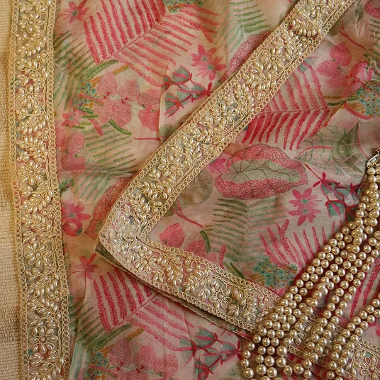 Pearl Organza Dupatta
