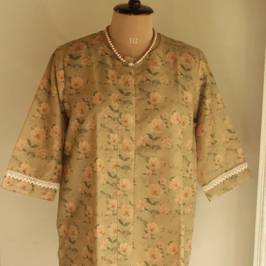 Linen Floral Top