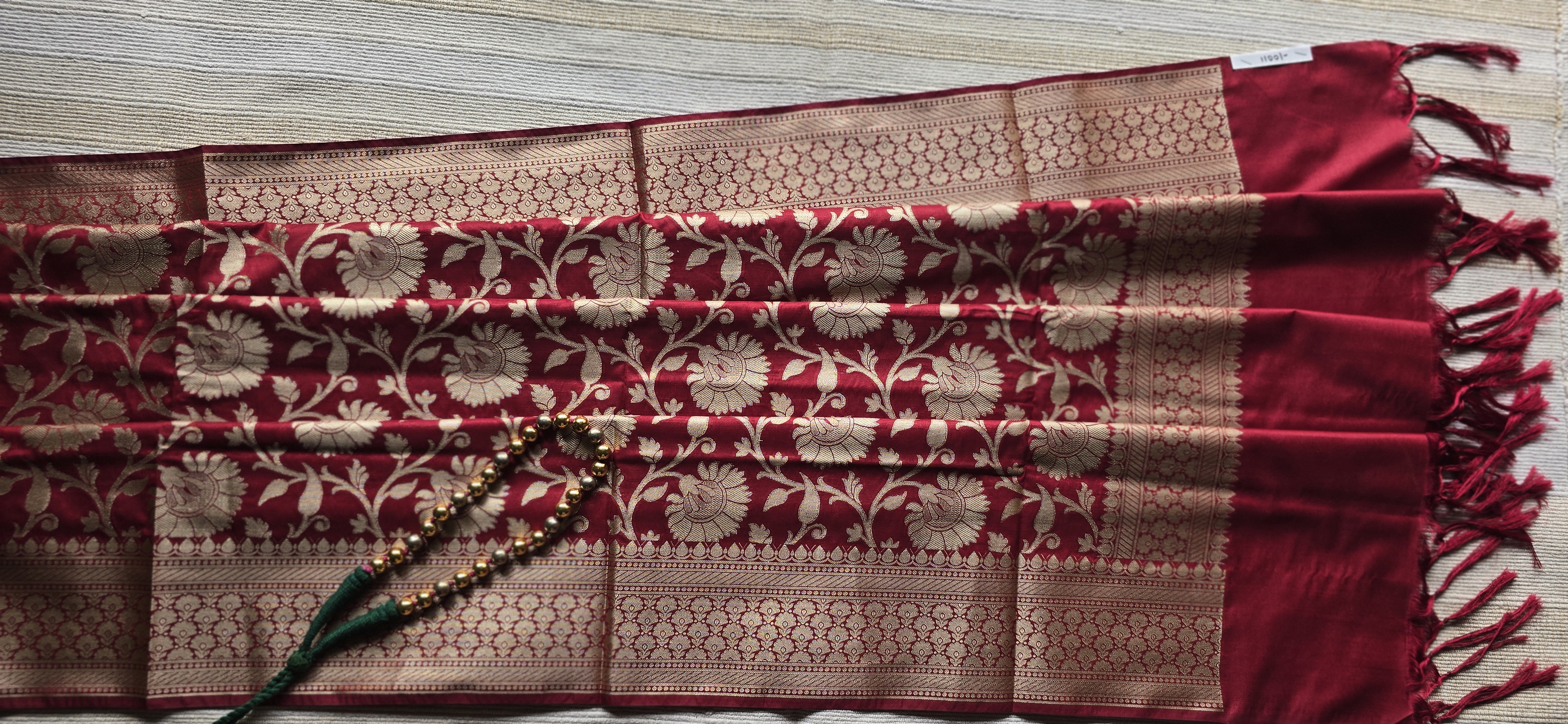 Banarasi Silk Dupatta Maroon