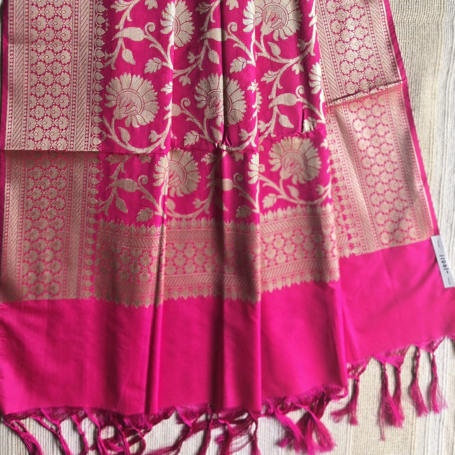 Banarasi Silk Dupatta Pink