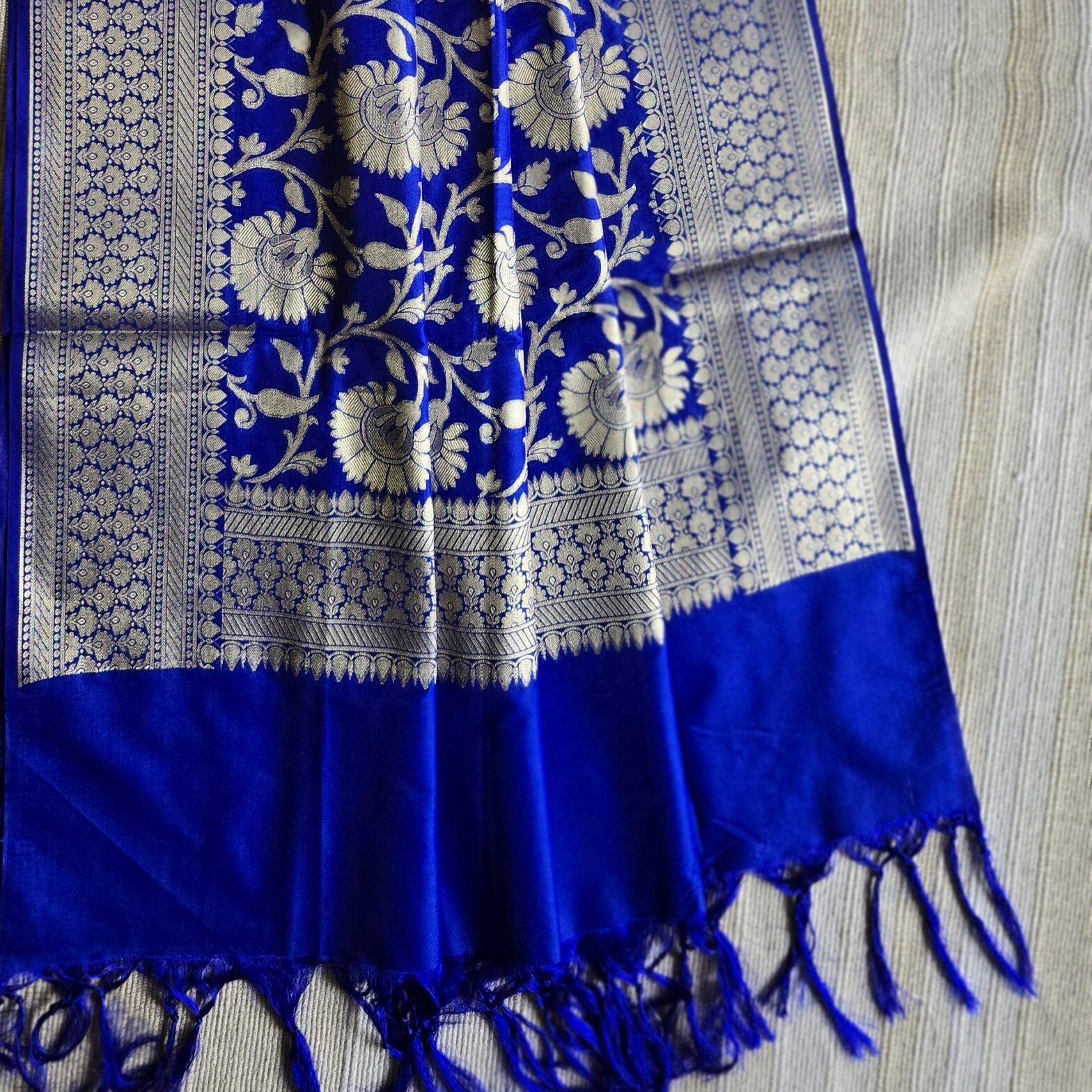 Banarasi Silk Dupatta Blue